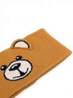 Moschino teddy bear-knitted hair band