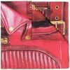 Moschino Biker jacket-print silk scarf