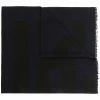 Moschino frayed-edge wool scarf