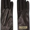 Moschino logo-embroidered gloves