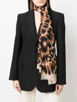 Moschino leopard-print scarf