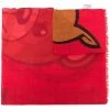 Moschino teddy-print wool scarf