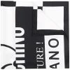 Moschino two-tone logo-print scarf