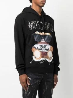 Moschino teddy-print hoodie