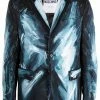 Moschino paint-print single-breasted blazer