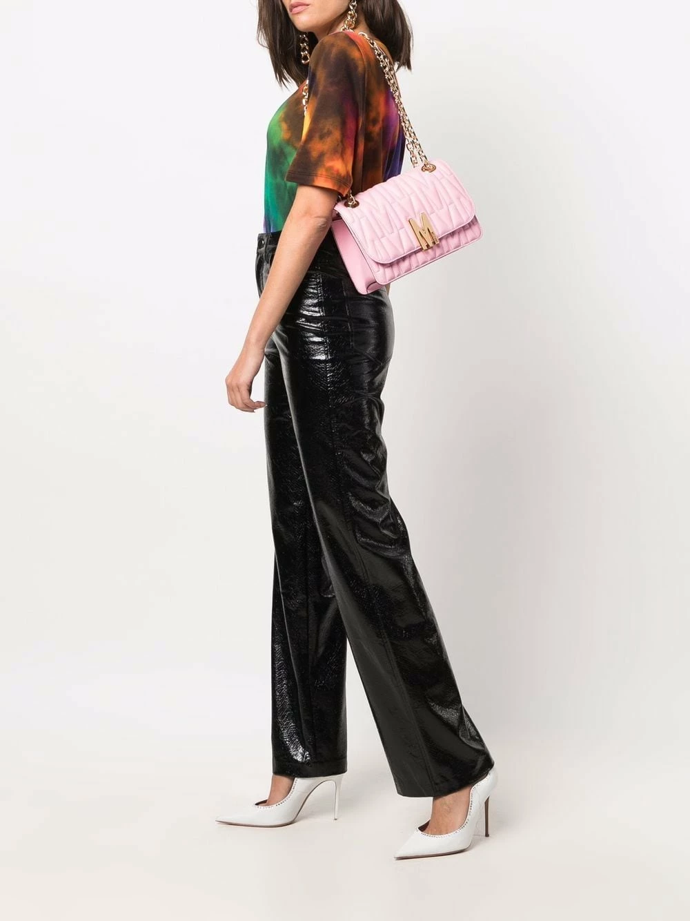 Flash Sale ❤️ Moschino Logo plaque quilted leather shoulder bag ⌛ 4 Moschino logo-plaque quilted leather shoulder bag