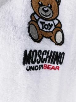 Moschino Underbear cotton bathrobe