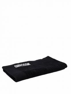 Moschino embroidered-logo towel