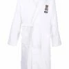 Moschino bear-motif cotton bath robe