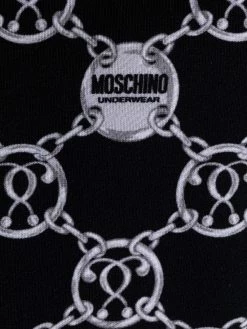Moschino chain-logo knit jumper