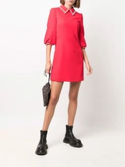 Moschino faux-pearl embellished dress