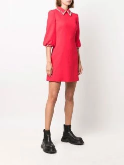 Moschino faux-pearl embellished dress