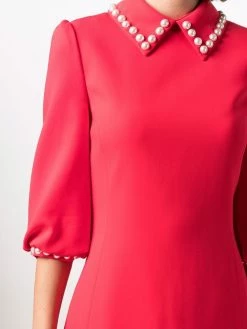 Moschino faux-pearl embellished dress