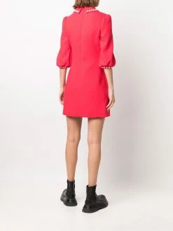 Moschino faux-pearl embellished dress