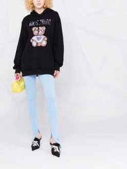 Moschino teddy bear-print pullover hoodie
