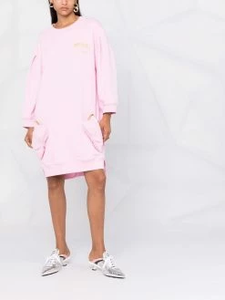 Moschino clutch-embellished jumper dress