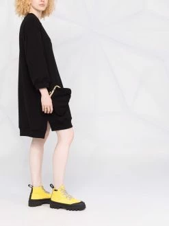 Moschino logo crew-neck sweatshirt dress