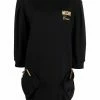 Moschino logo crew-neck sweatshirt dress