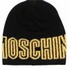Moschino intarsia logo beanie