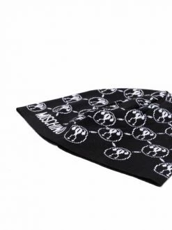 Moschino graphic-print knitted beanie
