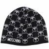 Moschino graphic-print knitted beanie