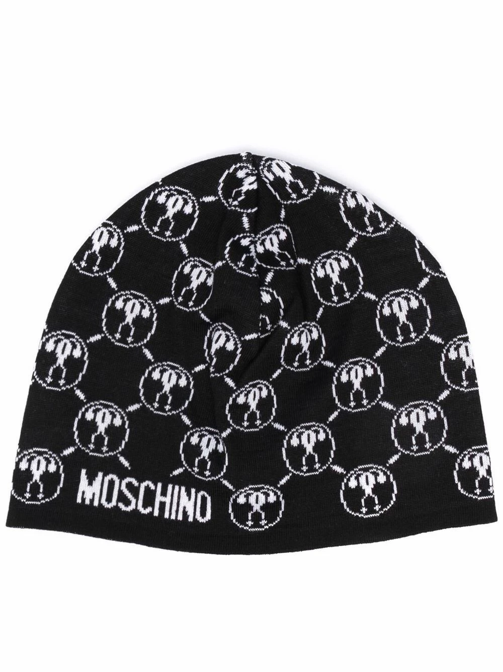 Buy โค๏ธ Moschino Graphic print knitted beanie ๐ฏ 3 Moschino graphic-print knitted beanie