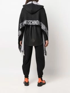 Moschino logo-detail hooded scarf