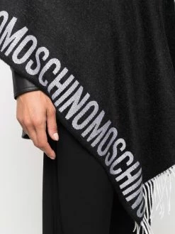 Moschino logo-detail hooded scarf