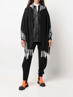 Moschino logo-detail hooded scarf