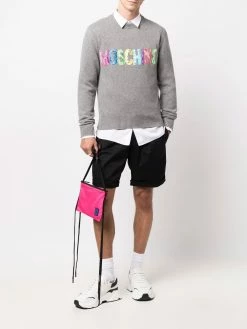 Moschino brush-stroke logo sweater