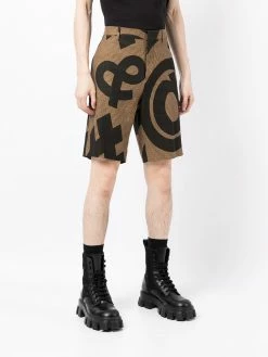 Moschino symbol print shorts