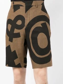 Moschino symbol print shorts