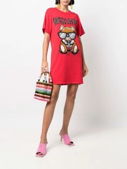 Moschino teddy print T-shirt dress
