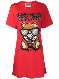 Moschino teddy print T-shirt dress