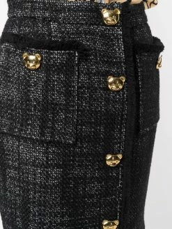 Moschino high-waisted tweed skirt