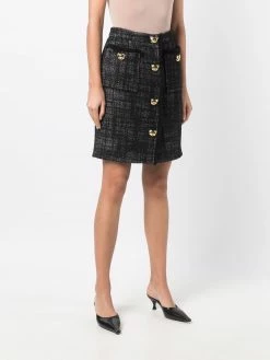 Moschino high-waisted tweed skirt