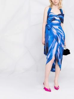 Moschino patterned sleeveless midi dress