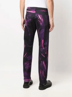 Moschino paint-stroke logo trousers