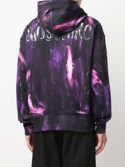 Budget ๐ Moschino Painted effect zipped hoodie ๐ 10 Moschino painted-effect zipped hoodie