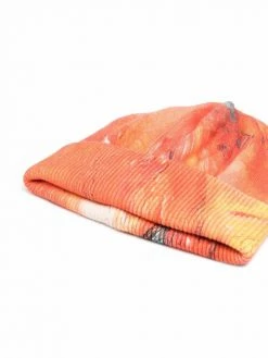 Moschino painted effect beanie