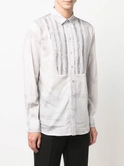 Moschino pleat-panel shirt
