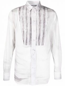 Moschino pleat-panel shirt
