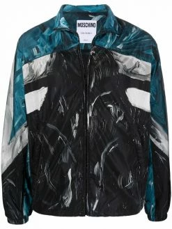 Moschino paint-stroke print jacket