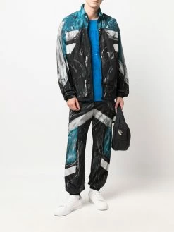 Moschino paint-stroke print jacket
