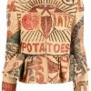 Moschino Potato Field linen juta jacket