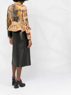 Moschino Potato Field linen juta jacket