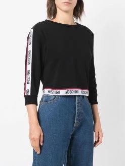 Moschino logo-trimmed sweatshirt