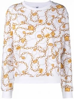 Moschino chain print sweatshirt