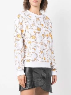 Moschino chain print sweatshirt