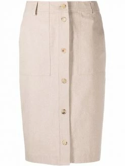 Moschino button-up midi skirt